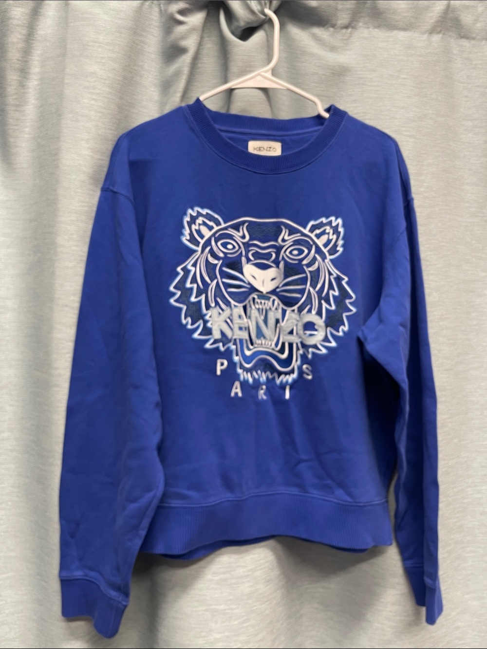 KENZO Royal Blue Tiger Logo Sweatshirt. Sz L   Unisex